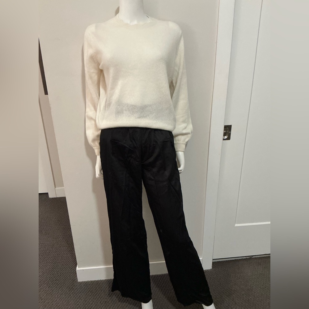 Anthropologie Black Wide Leg Pants